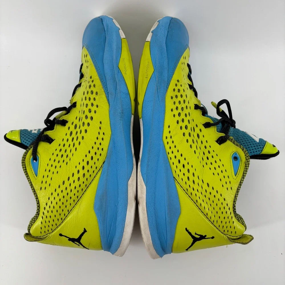 Good Jordan‎ CP3 VII AE Men Basketball Shoes 13 Blue Yellow Perforated Retro